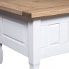Mesa de centro Corona Range pino mexicano blanco 100x60x45 cm 5