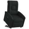 Sillón reclinable elevable tela negro 1