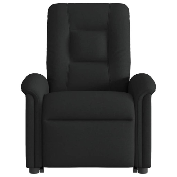 Sillón reclinable elevable tela negro M 4