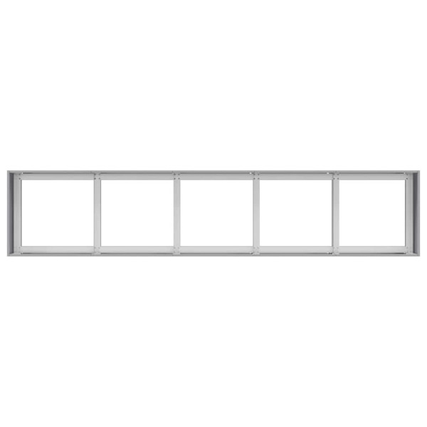 Jardinera 200x40x40 cm de acero galvanizado M 5