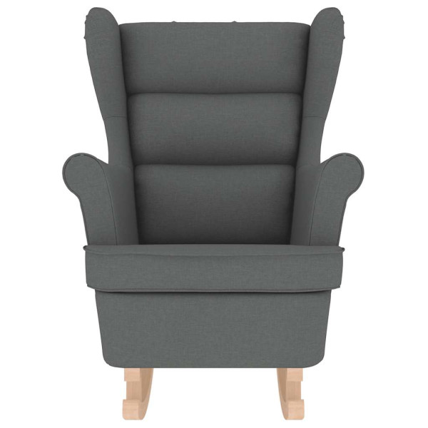 Cadeira de baloiço 74x90x102 cm tecido cinzento-escuro M 4