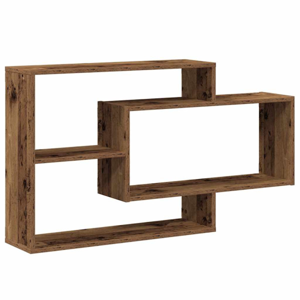 Estante de pared madera de ingeniería envejecida 104x20x58.5 cm M 2
