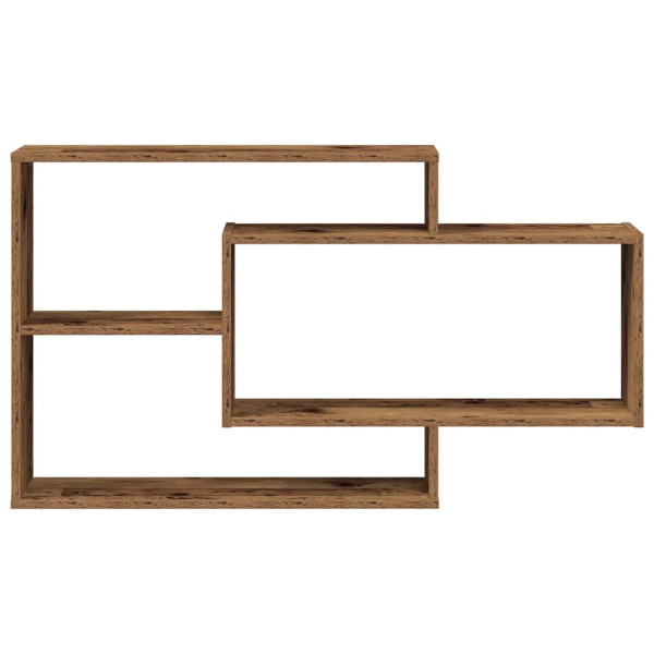 Estante de pared madera de ingeniería envejecida 104x20x58.5 cm M 4