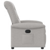 Sillón reclinable de tela gris nube 4