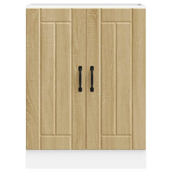 Mueble bajo fregadero Lucca madera contrachapada roble sonoma M 4