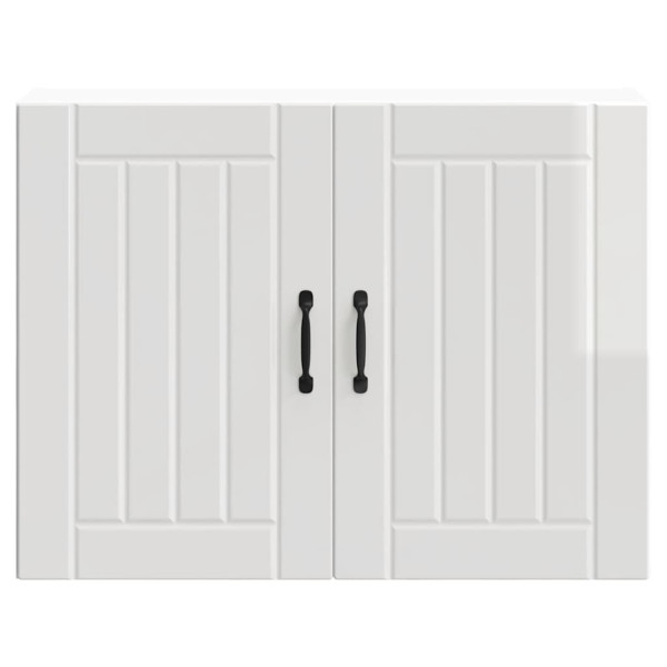 Armario de pared de cocina Lucca blanca de alto brillo M 4