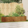 Jardinera oxidada 200x40x40 cm acero corten 3