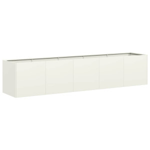 Vaso floreira 200x40x40 cm aço laminado a frio branco H