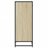 Zapatero de madera y metal roble Sonoma 75x38x97.5 cm 5
