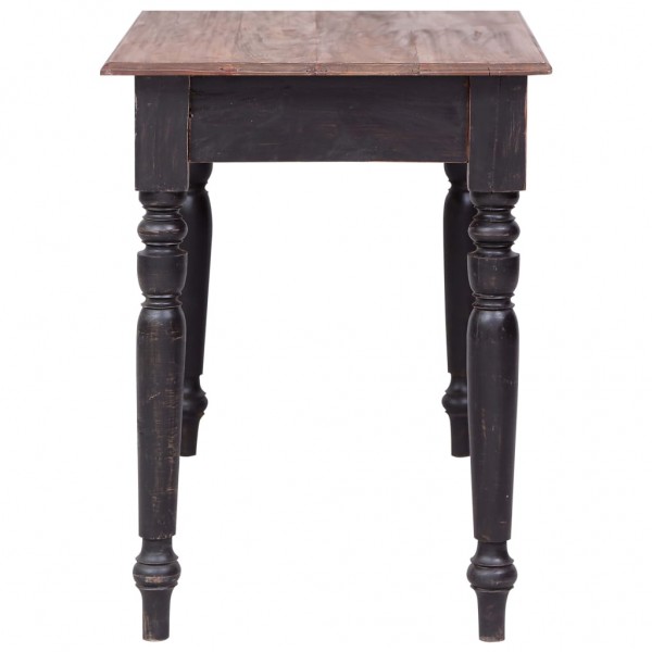 Escritorio con 3 cajones madera maciza de caoba 117x57x75 cm M 3