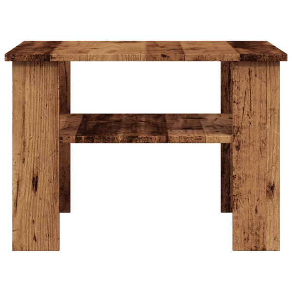Mesa de centro madera contrachapada madera antigua 60x60x42 cm M 5