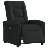 Sillón reclinable eléctrico de tela negro 3