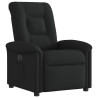 Sillón reclinable eléctrico de tela negro 4