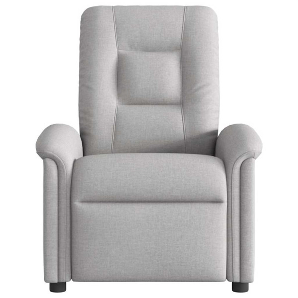 Sillón reclinable eléctrico de tela gris nube M 5