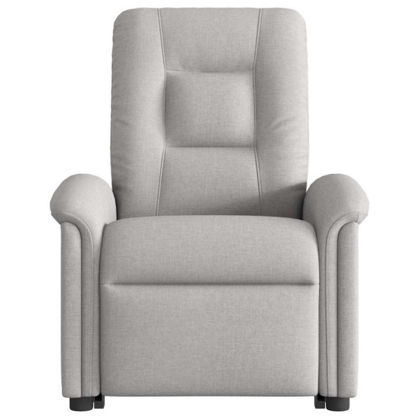 Sillón eléctrico reclinable elevable de tela gris nube M 5