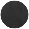 Mesa auxiliar madera maciza de mango negra Ø50x40 cm 4