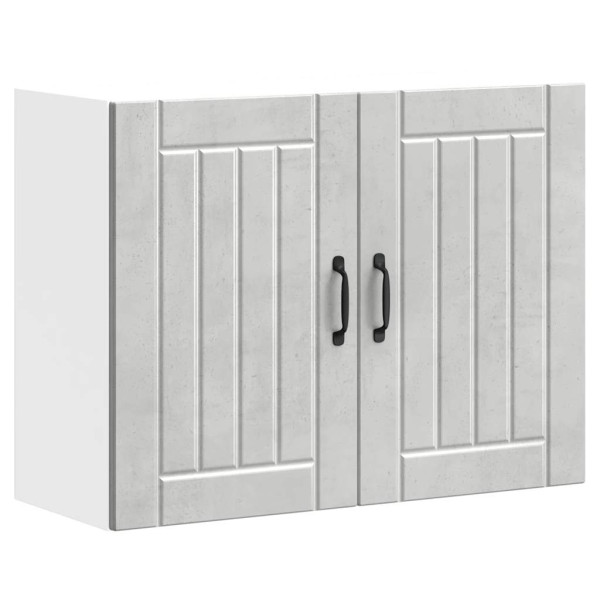 Armario de pared cocina Lucca madera contrachapada gris cemento D