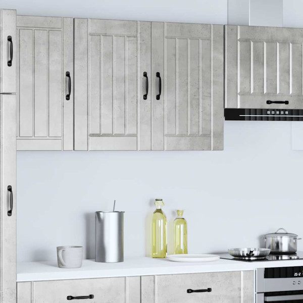 Armario de pared cocina Lucca madera contrachapada gris cemento M 3