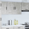 Armario de pared cocina Lucca madera contrachapada gris cemento 3