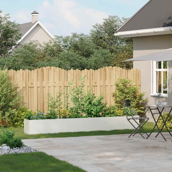 Vaso floreira 280x40x40 cm aço laminado a frio branco M 3