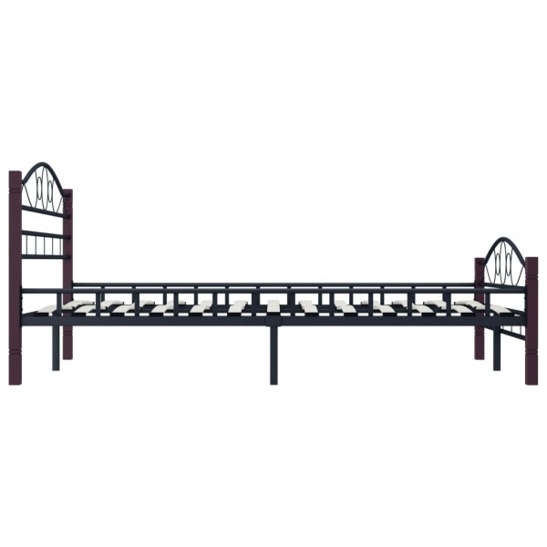 Estructura de cama de metal negro 120x200 cm M 3