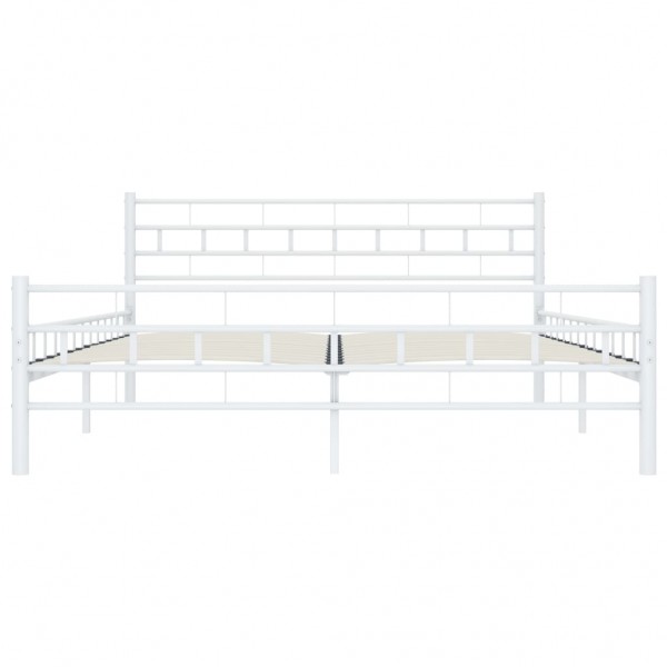 Estrutura de cama metal 160x200 cm branco M 3