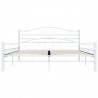 Estrutura de cama 160x200 cm metal branco 3