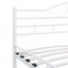 Estrutura de cama 200x200 cm metal branco 5