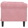 Sillón de terciopelo rosa 5