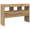 Aparador madera contrachapada roble artisian 105x30x70 cm 2