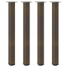 Pés para mesa de bar 4 peças aço natural 90-92 cm aço 2