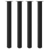 Pés para mesa de bar 4 peças. preto. 110-112 cm. aço 2