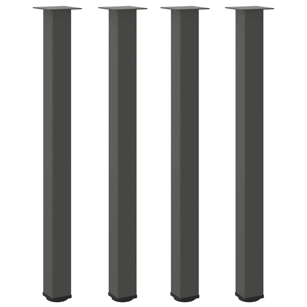 Pés para mesa de bar 4 peças antracite 110-112 cm aço M 2