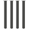 Pés para mesa de bar 4 peças antracite 110-112 cm aço 2