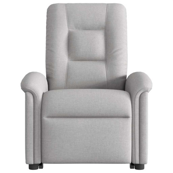 Sillón de masaje eléctrico reclinable elevable tela gris nube M 5