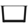 Patas para mesa de comedor forma V 2 uds negro 50x(30-31.3) cm 5