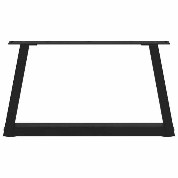Patas para mesa de comedor forma V 2 uds negro 60x(30-31.3) cm M 5