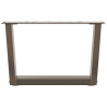 Pés para mesa de centro em formato de V. 2 peças. aço natural. 60x(30-31.3) cm. aço 5