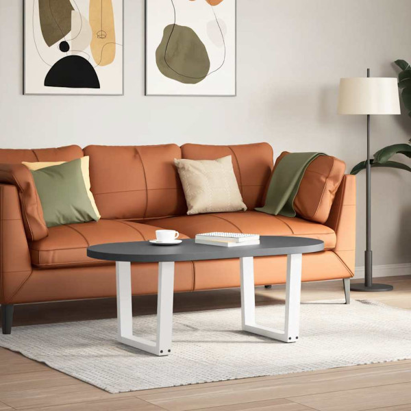 Pés para mesa de centro em V. 2 peças. branco. 50x (42-43.3) cm. aço M 2