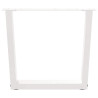 Patas para mesa de comedor forma V 2 uds blanco 50x(42-43.3) cm 3