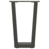 Patas para mesa de comedor en forma de V 2 uds antracita Acero 5