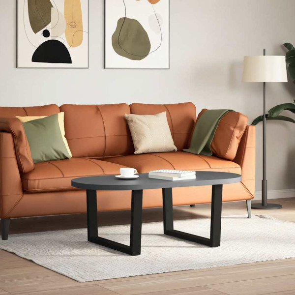 Pés para mesa de centro em V 2 peças preto 70x(42-43.3) cm aço M 2