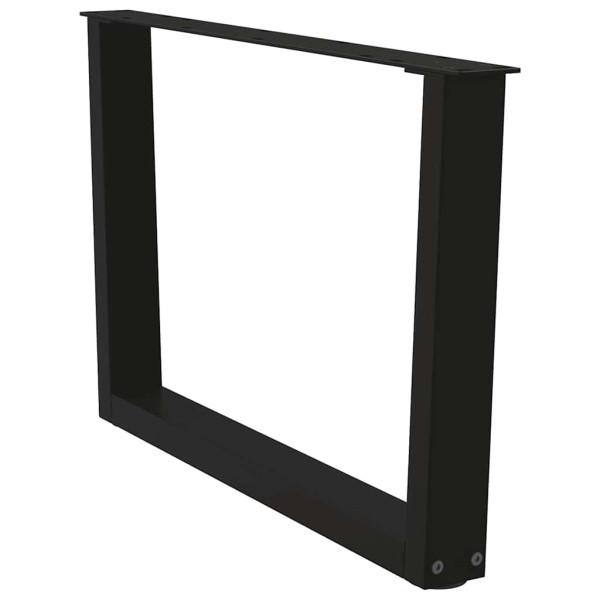 Pés para mesa de centro em V 2 peças preto 70x(42-43.3) cm aço M 5