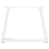 Patas para mesa de comedor forma V 2 uds blanco 60x(42-43.3) cm 5