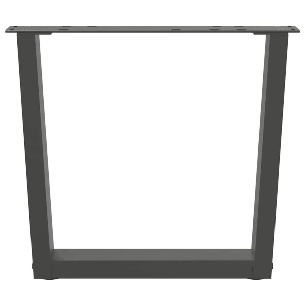 Patas para mesa de comedor en forma de V 2 uds antracita acero M 5