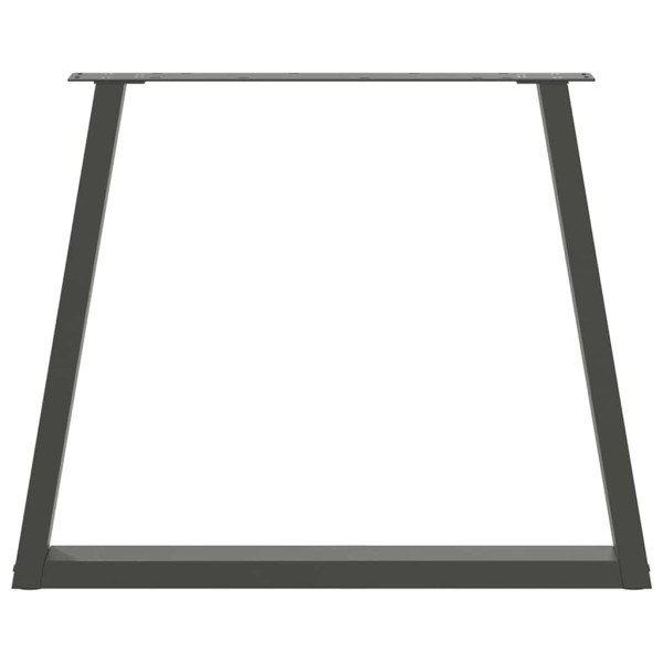 Patas para mesa de comedor en forma de V 2 uds antracita acero M 5