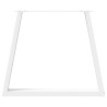 Pernas para mesa de jantar em V 3 peças. branco. 70x(72-73.3) cm. aço 5