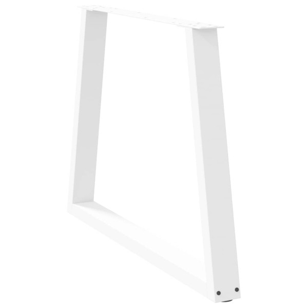 Pernas para mesa de jantar em V 3 peças. branco. 90x(72-73.3) cm. aço M 4