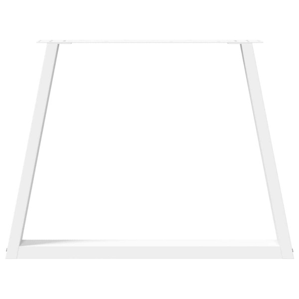 Pernas para mesa de jantar em V 3 peças. branco. 90x(72-73.3) cm. aço M 5