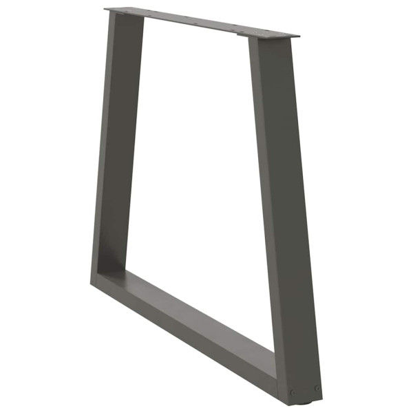 Patas para mesa comedor forma V 3uds antracita 100x(72-73.3) cm M 4